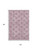 5' X 8' Pink And Gray Damask Washable Area Rug With UV Protection