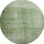 8' Artichoke Green And Beige Abstract Washable Round Rug With UV Protection 8' Artichoke Green And Beige Abstract Washable Round Rug With UV Protection