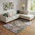 9' X 12' Brown And Pink Floral Washable Area Rug With UV Protection 9' X 12' Brown And Pink Floral Washable Area Rug With UV Protection
