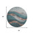 8' Teal And Taupe Abstract Washable Round Rug With UV Protection 8' Teal And Taupe Abstract Washable Round Rug With UV Protection