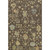3' X 5' Brown Gold And Blue Floral Washable Area Rug With UV Protection 3' X 5' Brown Gold And Blue Floral Washable Area Rug With UV Protection