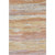 3' X 5' Salmon Gold And Gray Abstract Washable Area Rug With UV Protection
