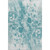 5' X 8' Teal And Ivory Abstract Washable Area Rug With UV Protection 5' X 8' Teal And Ivory Abstract Washable Area Rug With UV Protection