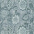 3' X 5' Teal And Aqua Floral Washable Area Rug With UV Protection