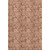 9' X 12' Terra Cotta And Copper Floral Washable Area Rug With UV Protection