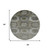 8' Pewter Gray And Beige Abstract Geometric Washable Round Rug With UV Protection 8' Pewter Gray And Beige Abstract Geometric Washable Round Rug With UV Protection