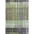 10' X 14' Artichoke Green Purple And Charcoal Striped Washable Area Rug With UV Protection