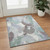 3' X 5' Pale Aqua Brown And Ivory Abstract Washable Area Rug With UV Protection 3' X 5' Pale Aqua Brown And Ivory Abstract Washable Area Rug With UV Protection