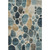 10' X 14' Teal Beige And Ivory Geometric Washable Area Rug With UV Protection