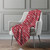 50" X 70" Red And Ivory Striped Microfiber Plush Throw Blanket 50" X 70" Red And Ivory Striped Microfiber Plush Throw Blanket