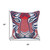 20" Red And Blue Cotton Throw Pillow Cover