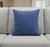 20" Blue Cotton Throw Pillow Cover