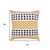 20" Yellow And Black Striped Cotton Throw Pillow Cover 20" Yellow And Black Striped Cotton Throw Pillow Cover