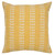 20" Yellow And White Striped Cotton Throw Pillow Cover 20" Yellow And White Striped Cotton Throw Pillow Cover