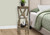 32" Deep Taupe Wood Square End Table With Two Shelves 32" Deep Taupe Wood Square End Table With Two Shelves