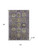 5' X 8' Eggplant And Green Medallion Washable Area Rug With UV Protection 5' X 8' Eggplant And Green Medallion Washable Area Rug With UV Protection
