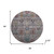 8' Gray And Teal Southwestern Washable Round Rug With UV Protection 8' Gray And Teal Southwestern Washable Round Rug With UV Protection