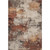 5' X 8' Rust And Beige Abstract Washable Area Rug With UV Protection 5' X 8' Rust And Beige Abstract Washable Area Rug With UV Protection