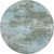 8' Sage And Sky Blue Abstract Washable Round Rug With UV Protection 8' Sage And Sky Blue Abstract Washable Round Rug With UV Protection
