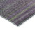 9' X 12' Purple And Green Striped Washable Area Rug With UV Protection 9' X 12' Purple And Green Striped Washable Area Rug With UV Protection