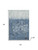5' X 8' Navy Blue And Ivory Abstract Washable Area Rug With UV Protection 5' X 8' Navy Blue And Ivory Abstract Washable Area Rug With UV Protection