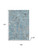 10' X 14' Denim Blue And Gray Abstract Washable Area Rug With UV Protection 10' X 14' Denim Blue And Gray Abstract Washable Area Rug With UV Protection