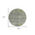 8' Sage And Gray Round Floral Washable Indoor Outdoor Area Rug 8' Sage And Gray Round Floral Washable Indoor Outdoor Area Rug
