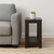 22" Dark Brown Wood End Table With Shelf 22" Dark Brown Wood End Table With Shelf