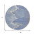 8' Denim Blue And Beige Round Abstract Washable Indoor Outdoor Area Rug 8' Denim Blue And Beige Round Abstract Washable Indoor Outdoor Area Rug