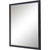 39" Black Framed Accent Mirror