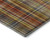 9' X 12' Rust Gold And Green Plaid Washable Area Rug With UV Protection 9' X 12' Rust Gold And Green Plaid Washable Area Rug With UV Protection