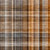 9' X 12' Terra Cotta And Gray Plaid Washable Area Rug With UV Protection