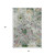 5' X 8' Sage Gold And Emerald Floral Washable Indoor Outdoor Area Rug 5' X 8' Sage Gold And Emerald Floral Washable Indoor Outdoor Area Rug