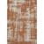 5' X 8' Rust And Beige Abstract Washable Area Rug With UV Protection 5' X 8' Rust And Beige Abstract Washable Area Rug With UV Protection
