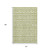 10' X 14' Artichoke Green And Ivory Geometric Washable Area Rug With UV Protection 10' X 14' Artichoke Green And Ivory Geometric Washable Area Rug With UV Protection