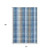 10' X 14' Denim Blue Gray And Beige Plaid Washable Area Rug With UV Protection 10' X 14' Denim Blue Gray And Beige Plaid Washable Area Rug With UV Protection