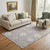 5' X 8' Lavender Gold And Ivory Damask Washable Area Rug With UV Protection 5' X 8' Lavender Gold And Ivory Damask Washable Area Rug With UV Protection