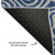 10' X 14' Navy Blue And White Abstract Washable Area Rug With UV Protection 10' X 14' Navy Blue And White Abstract Washable Area Rug With UV Protection