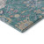 5' X 8' Teal Beige And Pink Floral Washable Area Rug With UV Protection 5' X 8' Teal Beige And Pink Floral Washable Area Rug With UV Protection