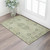 3' X 5' Artichoke Green Gold And Beige Floral Washable Area Rug With UV Protection 3' X 5' Artichoke Green Gold And Beige Floral Washable Area Rug With UV Protection