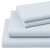 Four Piece Light Blue Cotton King Sheet Set