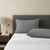 Set of Two Light Gray Cotton King Pillowcases Set of Two Light Gray Cotton King Pillowcases