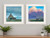 Set Of Two Two Barnscapes 1 White Framed Print Wall Art Set Of Two Two Barnscapes 1 White Framed Print Wall Art