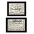Set Of Two Family Values 2 Black Framed Print Wall Art