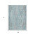 8' X 10' Teal Blue And Gray Abstract Washable Indoor Outdoor Area Rug 8' X 10' Teal Blue And Gray Abstract Washable Indoor Outdoor Area Rug