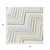 8' X 10' Ivory Blue And Beige Striped Washable Indoor Outdoor Area Rug