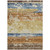 5' X 8' Gold Blue And Rust Striped Washable Indoor Outdoor Area Rug 5' X 8' Gold Blue And Rust Striped Washable Indoor Outdoor Area Rug
