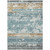 5' X 8' Teal Blue Ivory And Khaki Striped Washable Indoor Outdoor Area Rug 5' X 8' Teal Blue Ivory And Khaki Striped Washable Indoor Outdoor Area Rug