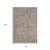 10' X 14' Coffee And Beige Geometric Washable Area Rug With UV Protection 10' X 14' Coffee And Beige Geometric Washable Area Rug With UV Protection