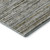 10' X 14' Pewter Silver And Gray Striped Washable Area Rug With UV Protection